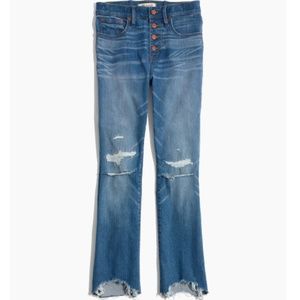 Madewell Cali Demi Boot Bronson Button Front 30